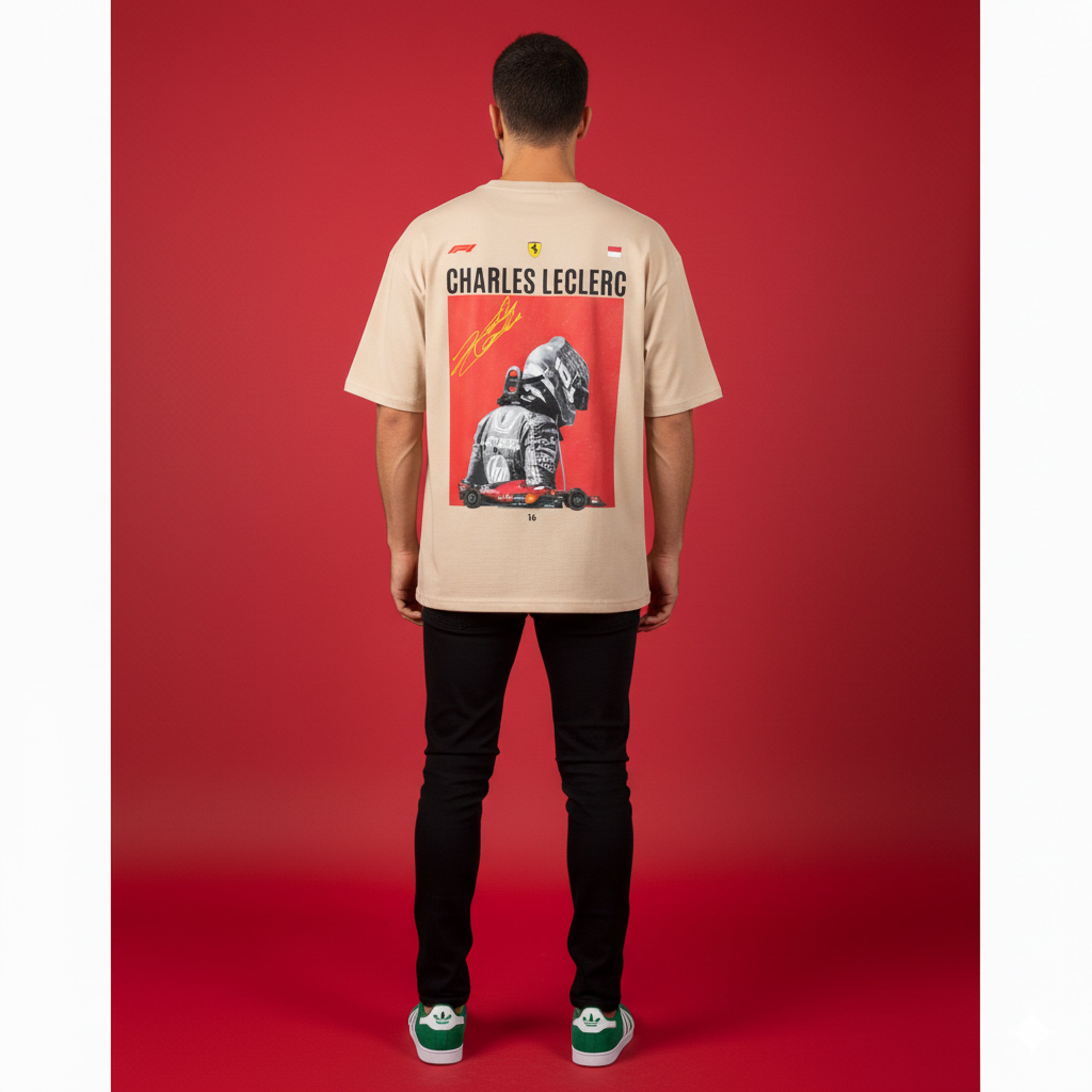 Camiseta Charles Leclerc Signature - Scuderia Ferrari F1