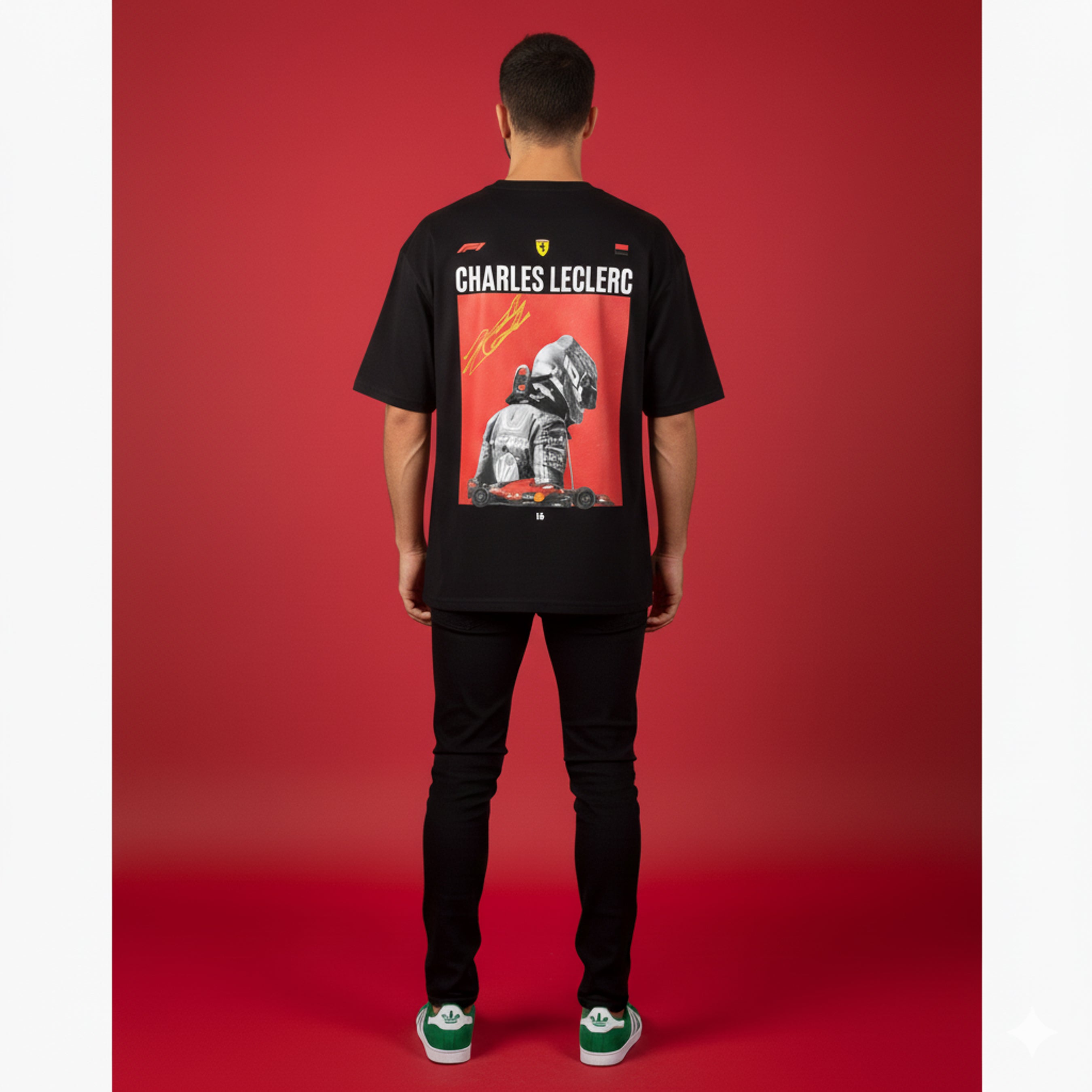 Camiseta Charles Leclerc Signature - Scuderia Ferrari F1